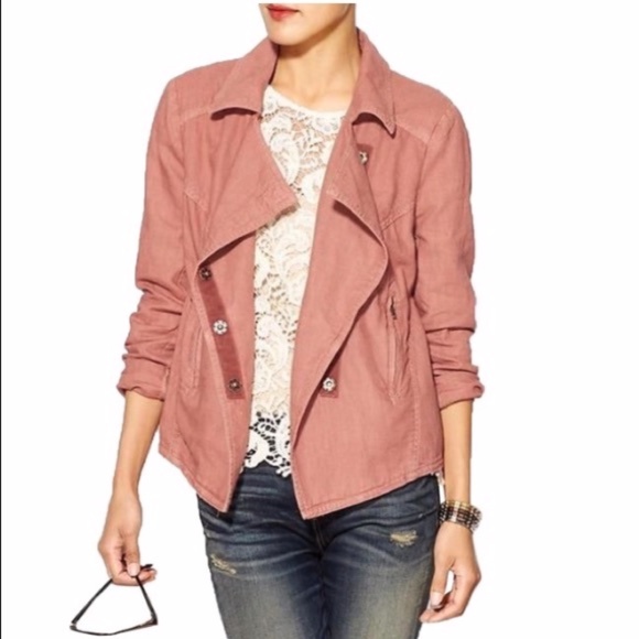 🎄Sale Free People Rosewood Linen Jacket Size Medium - Picture 5 of 14